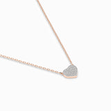 Illusion Diamond Necklace Round 0.09ct by Qutahia Jewellery