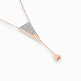 Delicate Diamond Necklace Round 0.22ct by Qutahia Jewellery
