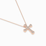 Delicate Diamond Necklace Round 0.06ct by Qutahia Jewellery