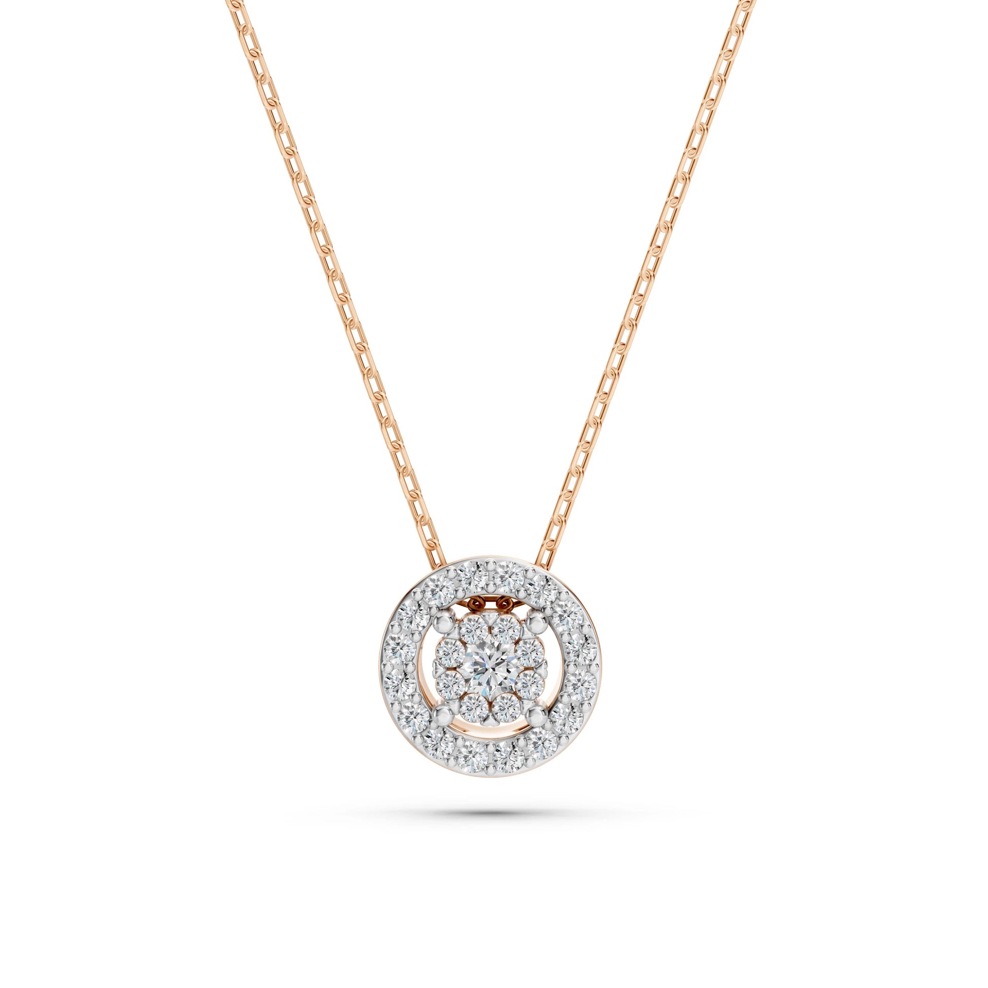 Illusion Necklace (Round), 0.03 ct — 104-10002(2.0)