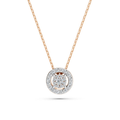 Illusion Necklace (Round), 0.03 ct — 104-10002(2.0)