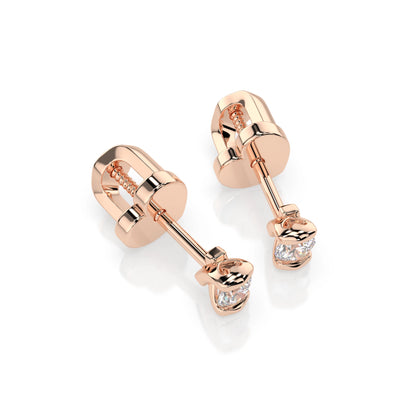 Solitaire Butterfly Earring (Round), 0.2 ct — 102-10016(3.0)