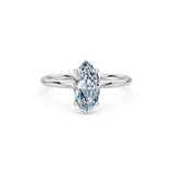 Marquise Lab Grown Diamond Micro Pave Engagement Ring 1.5ct by Qutahia Jewellery