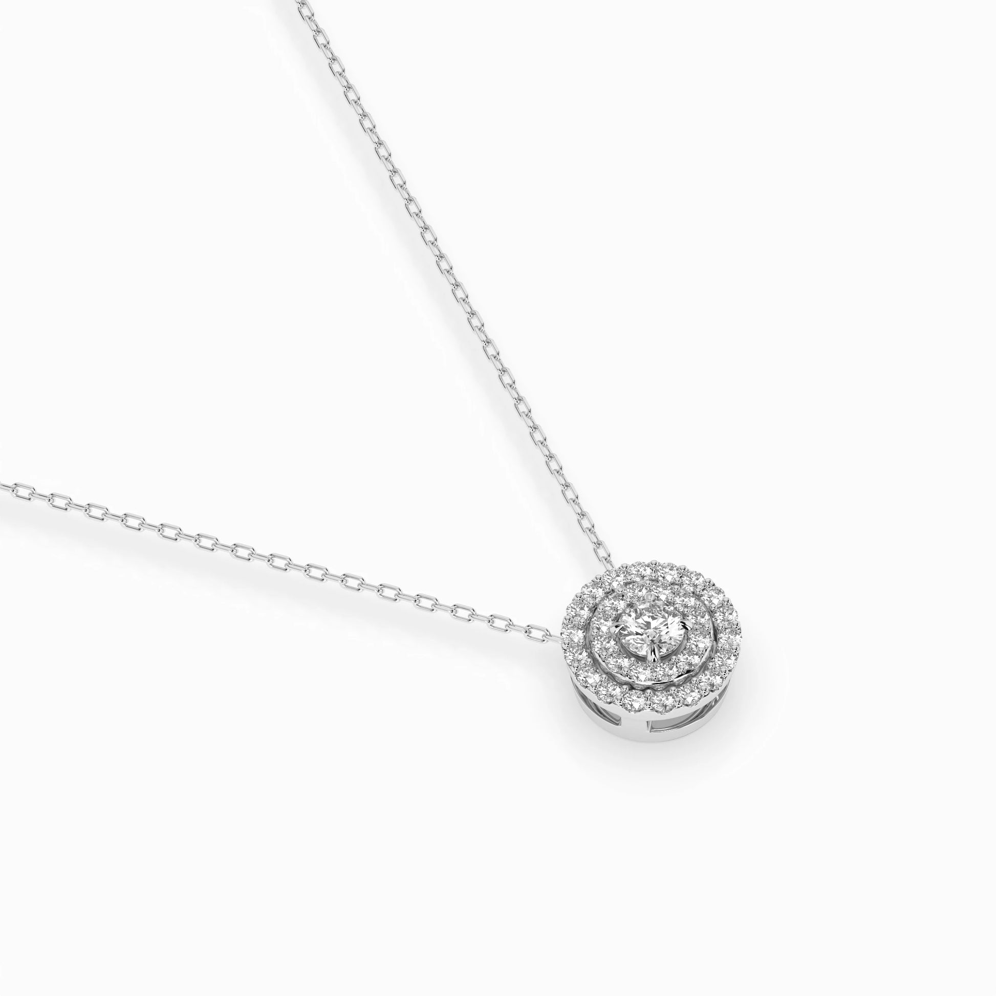 Illusion Necklace (Round), 0.09 ct — 104-10043