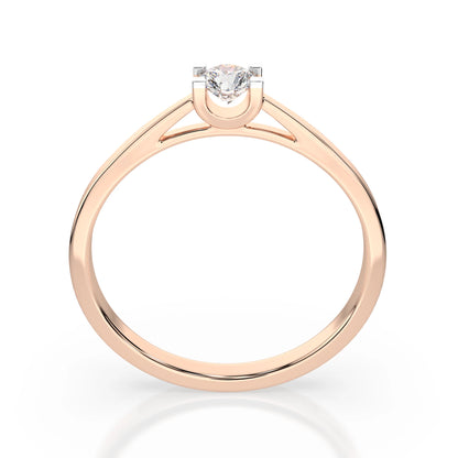 Solitaire Ring (Round), 0.15 ct — 101-10020(3.4)