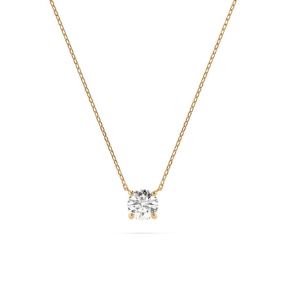 Solitaire Necklace (Round), 0.4 ct — 104-10040(4.7)