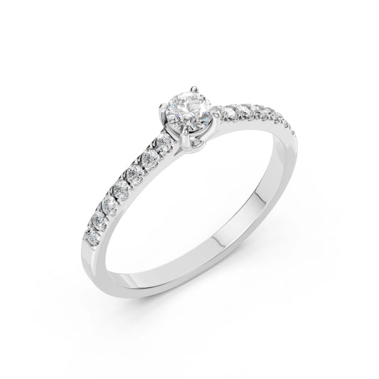 Solitaire Eternity Ring (Round), 0.2 ct — 101-10094(3.7)