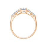 Emerald Lab Grown Diamond Side Stone Eternity Ring 1.0ct by Qutahia Jewellery