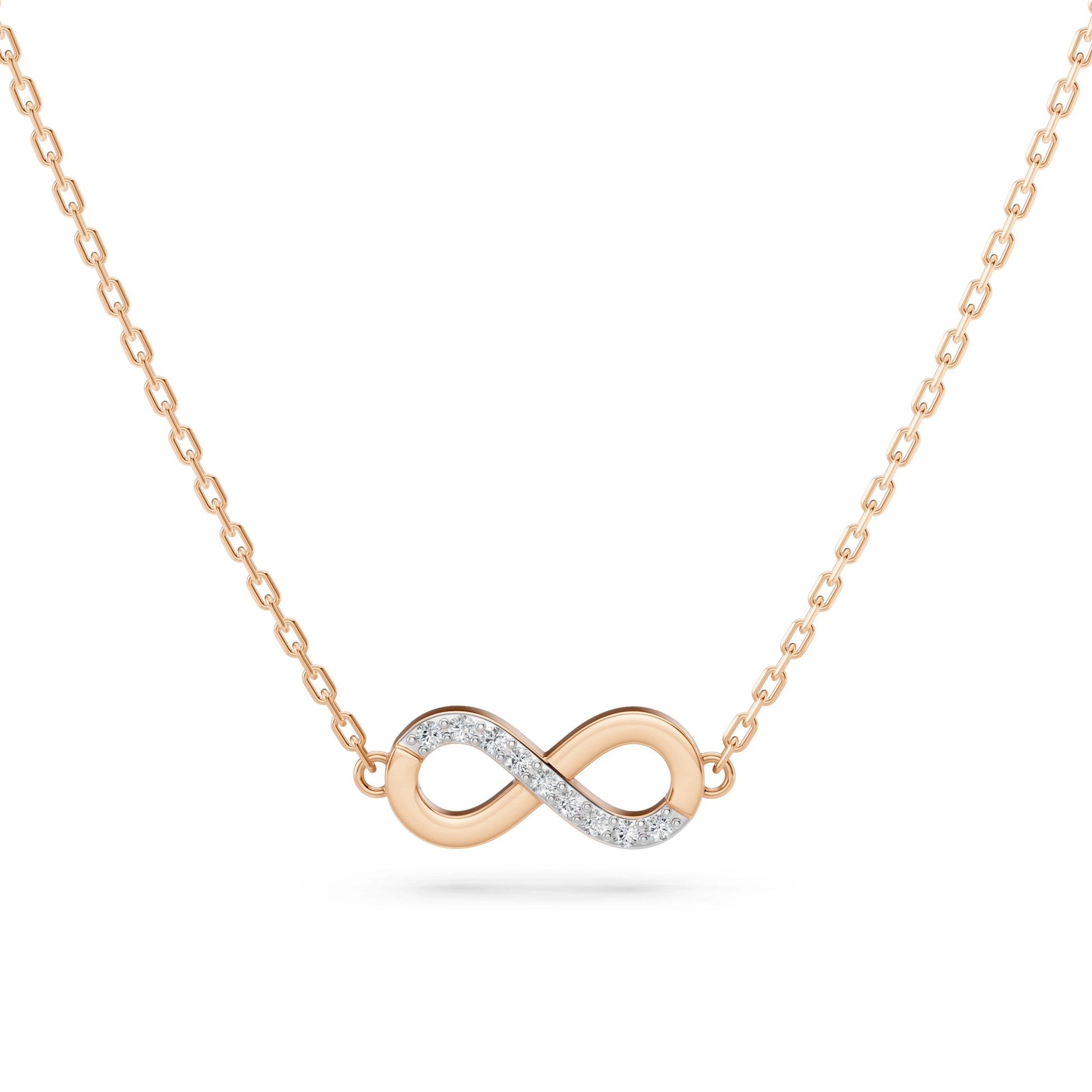 Minimalism Necklace (Round), 0.05 ct — 104-10072