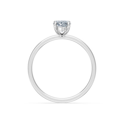 Marquise Lab Grown Diamond Solitaire Engagement Ring 1.0ct by Qutahia Jewellery