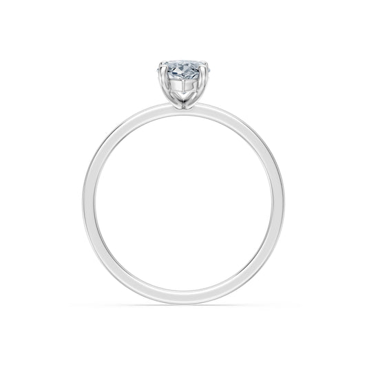 Marquise Lab Grown Diamond Solitaire Engagement Ring 1.0ct by Qutahia Jewellery
