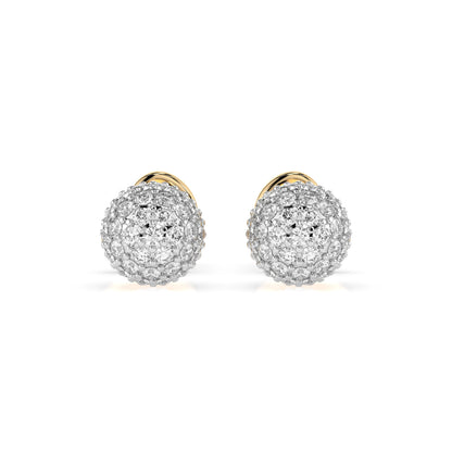 Illusion Earring (Round), 0.46 ct — 102-10090