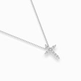 Delicate Diamond Necklace Round 0.07ct by Qutahia Jewellery