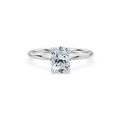 Cushion Lab Grown Diamond Micro Pave Engagement Ring 1.5ct by Qutahia Jewellery