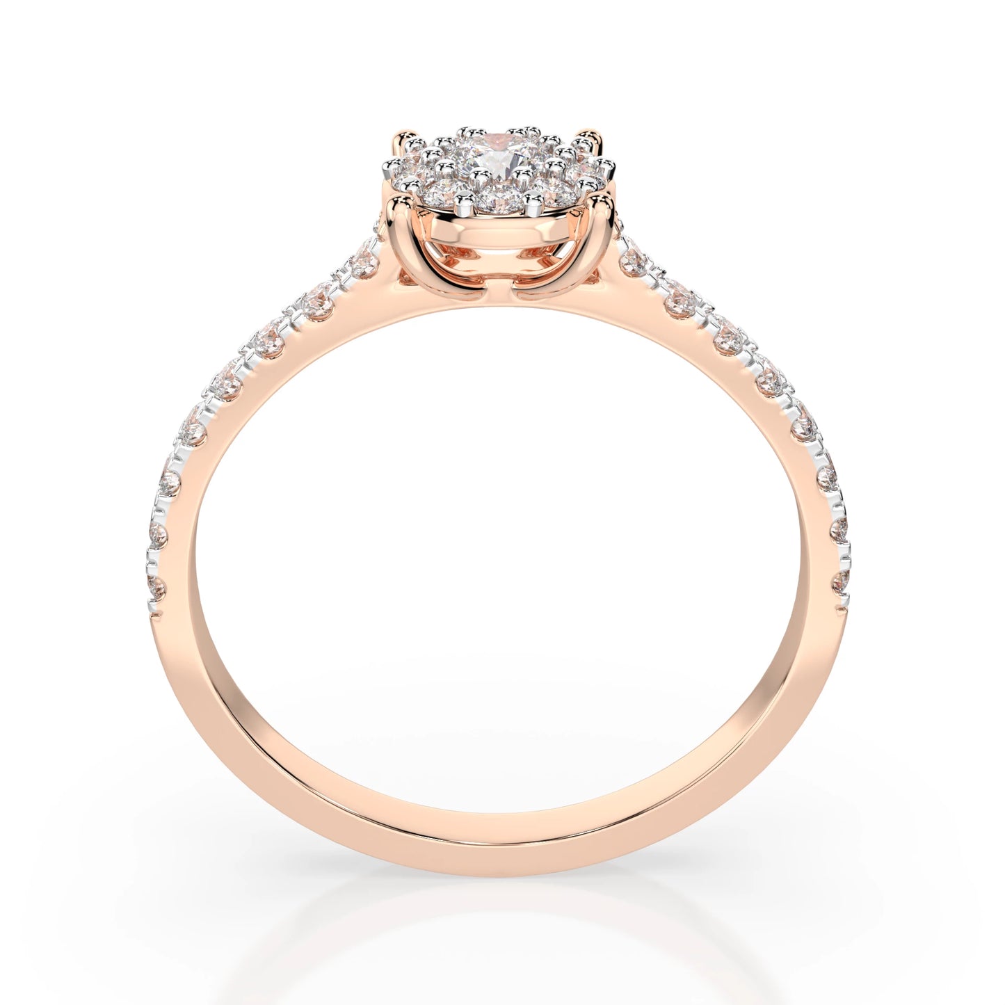 Solitaire Eternity Ring (Round), 0.15 ct — 101-10017(3.4)