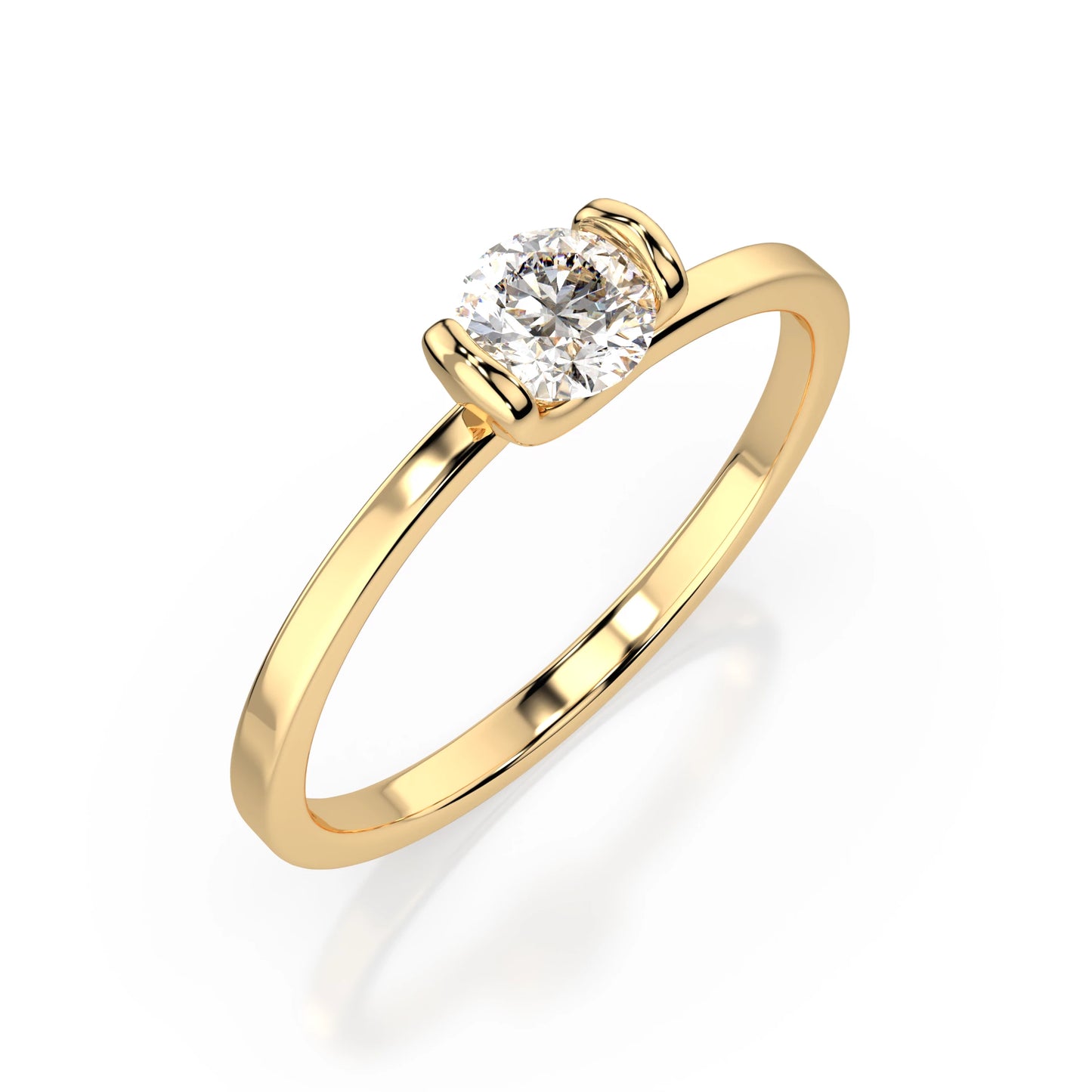 Solitaire Ring (Round), 0.3 ct — 101-10016(4.2)