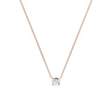 Diamond Pendant Necklace Round 0.2ct by Qutahia Jewellery