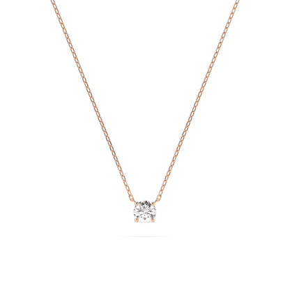 Solitaire Necklace (Round), 0.2 ct — 104-10040(3.7)