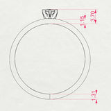 Solitaire Ring (Round), 0.1 ct — 101-10040(3.0)