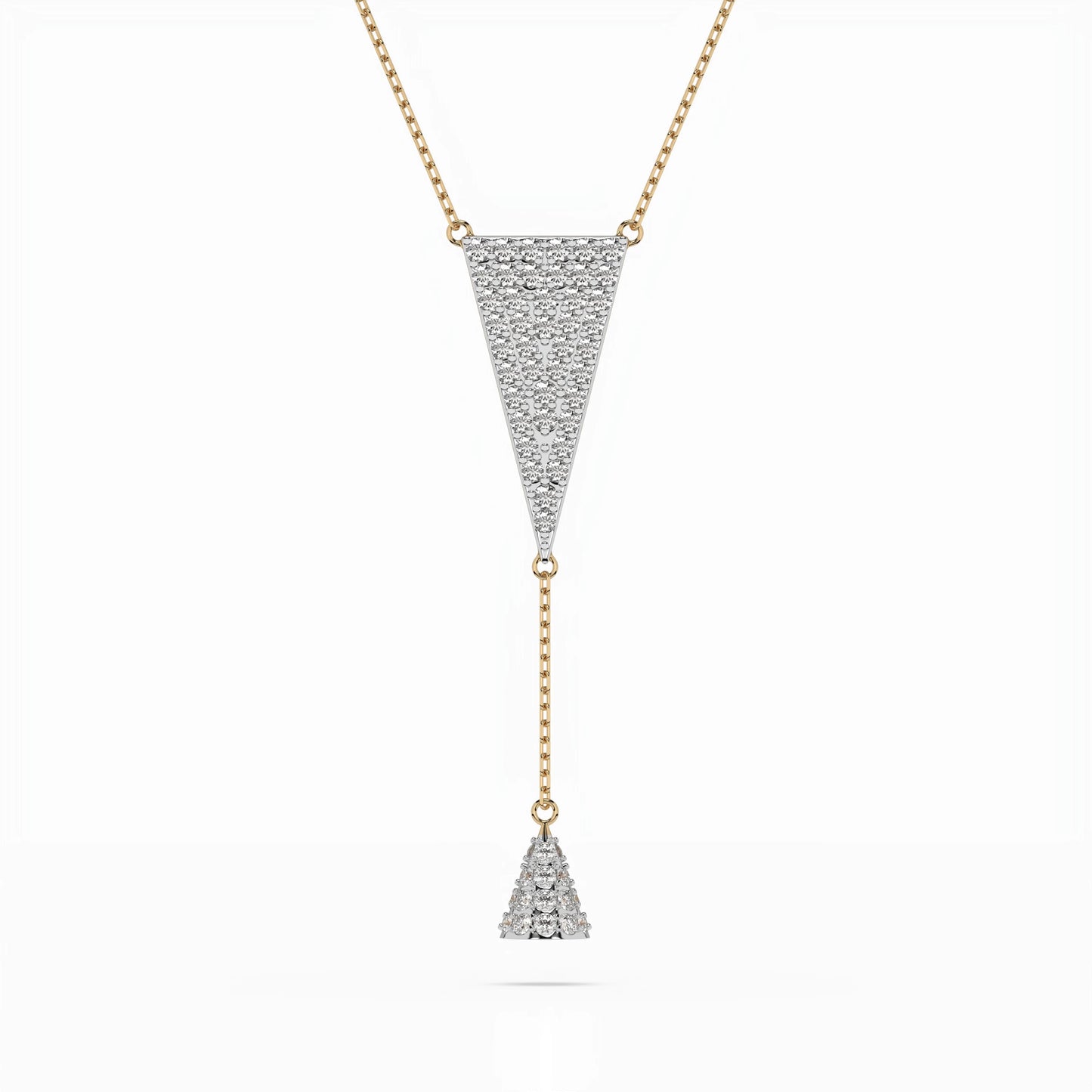 Minimalism Necklace (Round), 0.41 ct — 104-10018/2