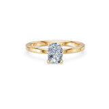 Cushion Lab Grown Diamond Solitaire Engagement Ring 1.0ct by Qutahia Jewellery