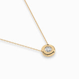 Diamond Pendant Necklace Round 0.25ct by Qutahia Jewellery