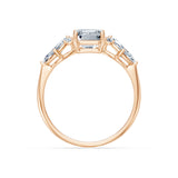 Emerald Lab Grown Diamond Side Stone Eternity Ring 2.0ct by Qutahia Jewellery