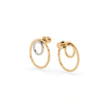 Small Diamond Earrings Round 0.25ct by Qutahia Jewellery