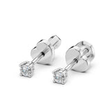 Solitaire Butterfly Earring (Round), 0.2 ct — 102-10012/1(3.0)
