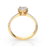 Illusion Ring (Round), 0.1 ct — 101-10015/4(3.0)