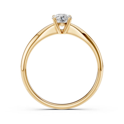 Solitaire Ring (Round), 0.4 ct — 101-10021(4.7)