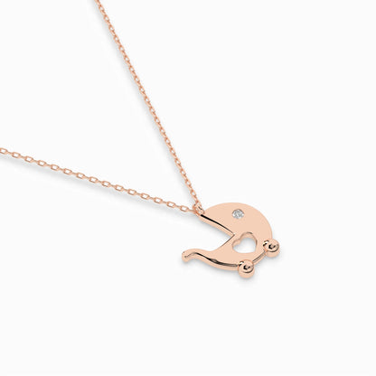 Minimalism Necklace (Round), 0.01 ct — 104-10029