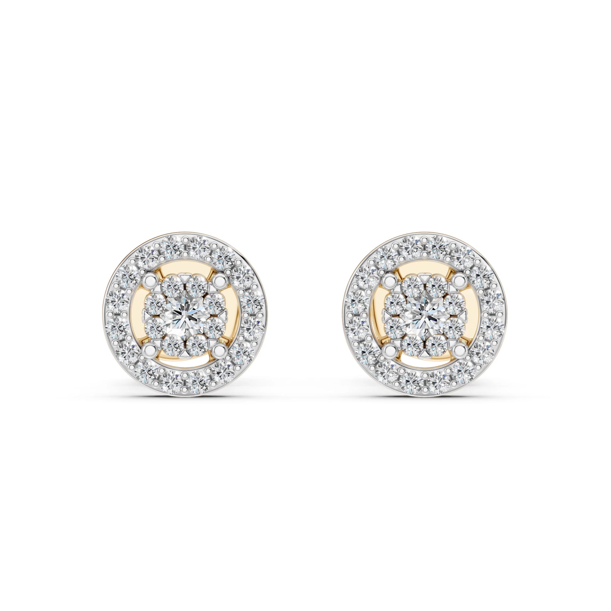 Illusion Earring (Round), 0.06 ct — 102-10018(2.0)