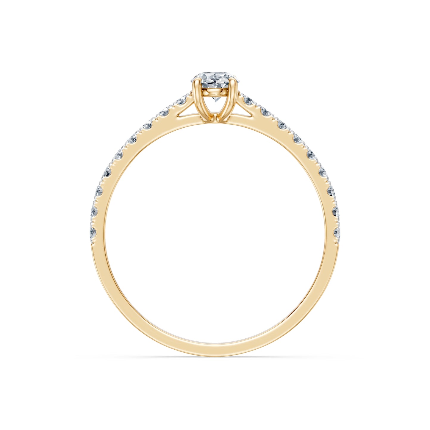 Solitaire Eternity Ring, 0.3 ct — 101-10191(0.30)OV