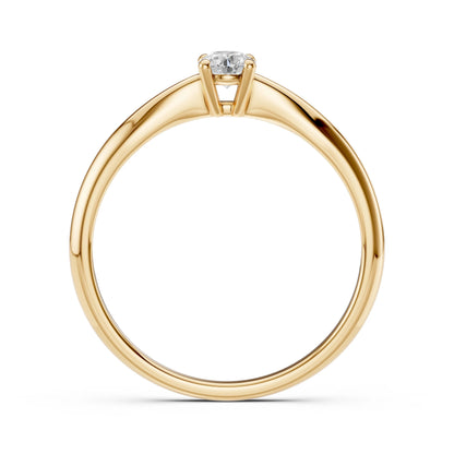 Solitaire Ring (Round), 0.2 ct — 101-10021(3.7)