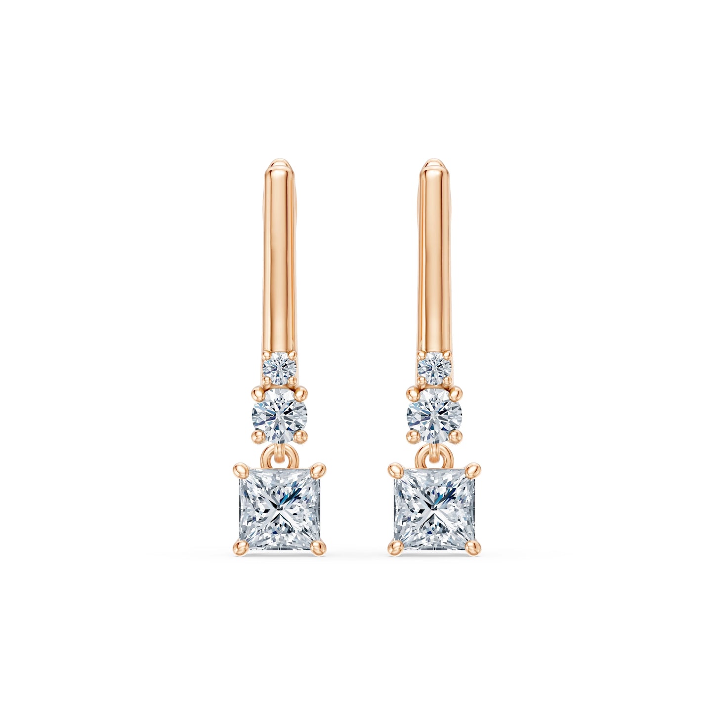 Solitaire Eternity Earring, 0.8 ct — 102-10143(0.40)PR
