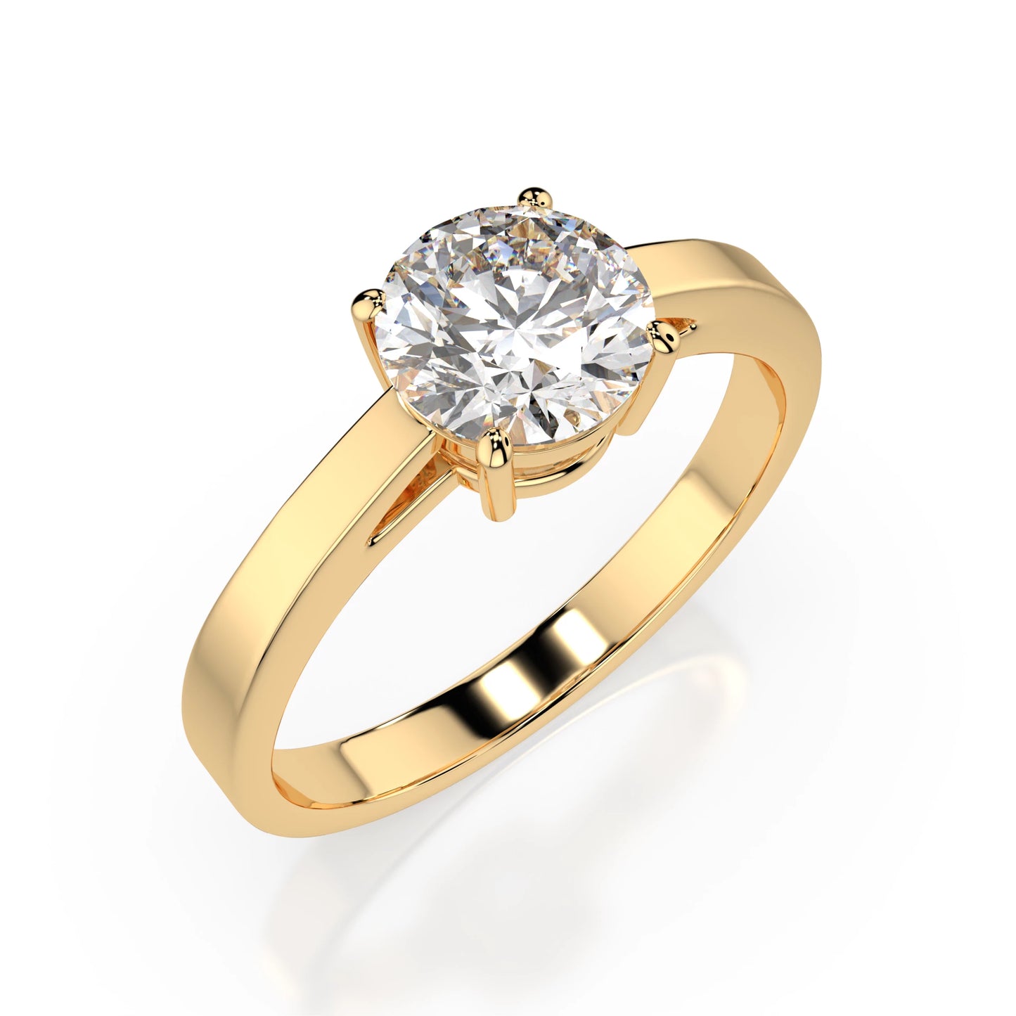 Solitaire Ring (Round), 0.7 ct — 101-10012/1(5.7)