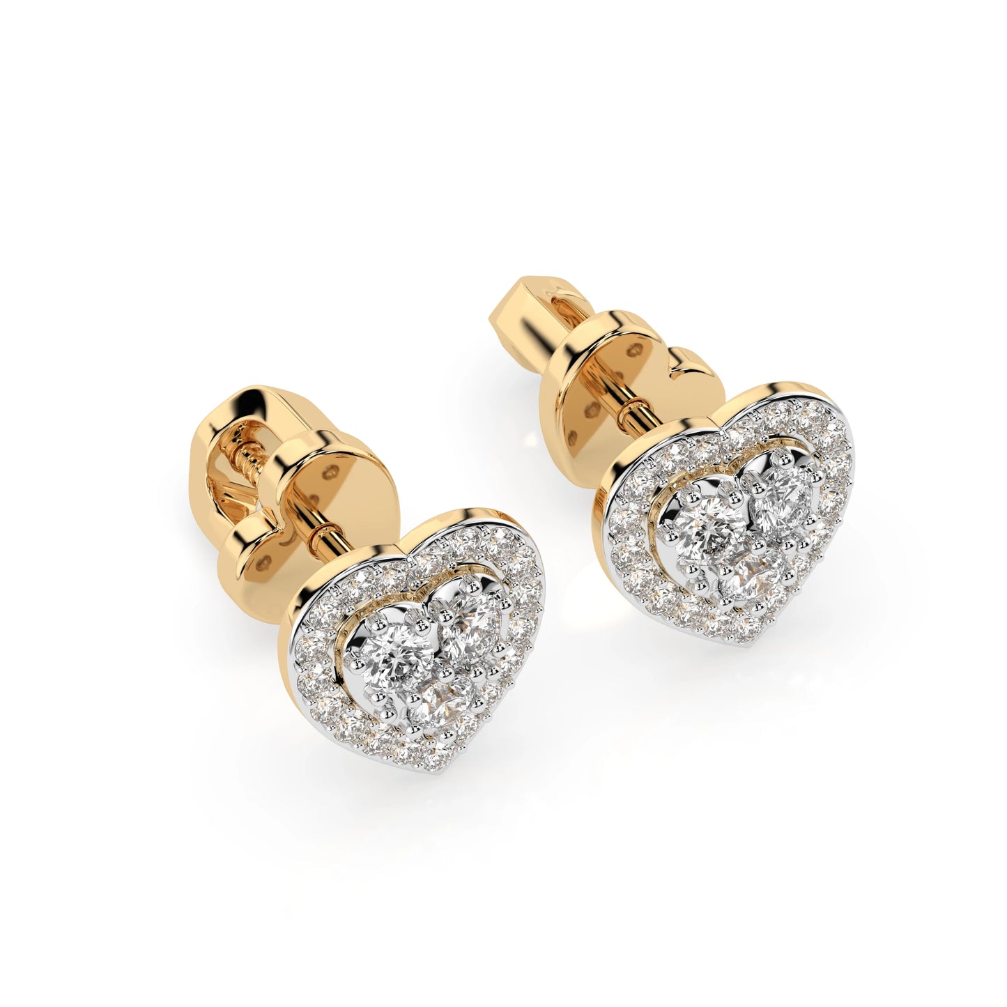 Illusion Earring (Round), 0.17 ct — 102-10096