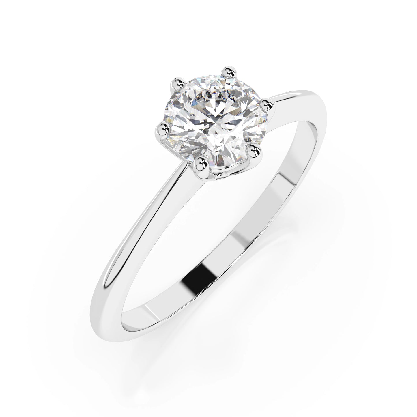 Solitaire Ring (Round), 0.3 ct — 101-10027(4.2)
