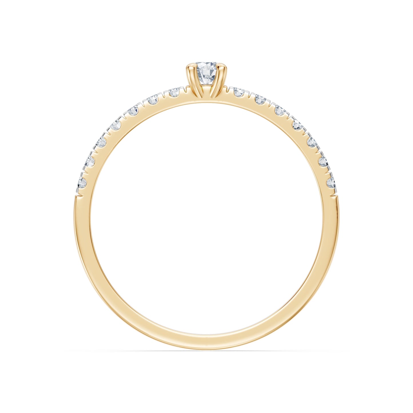 Solitaire Eternity Ring, 0.09 ct — 101-10126/1(2.8)