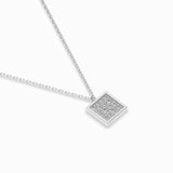 Illusion Diamond Necklace Round 0.07ct by Qutahia Jewellery