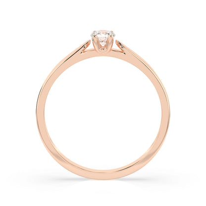 Solitaire Ring (Round), 0.15 ct — 101-10046(3.4)
