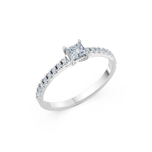 Solitaire Eternity Ring, 0.3 ct — 101-10191(0.30)PR