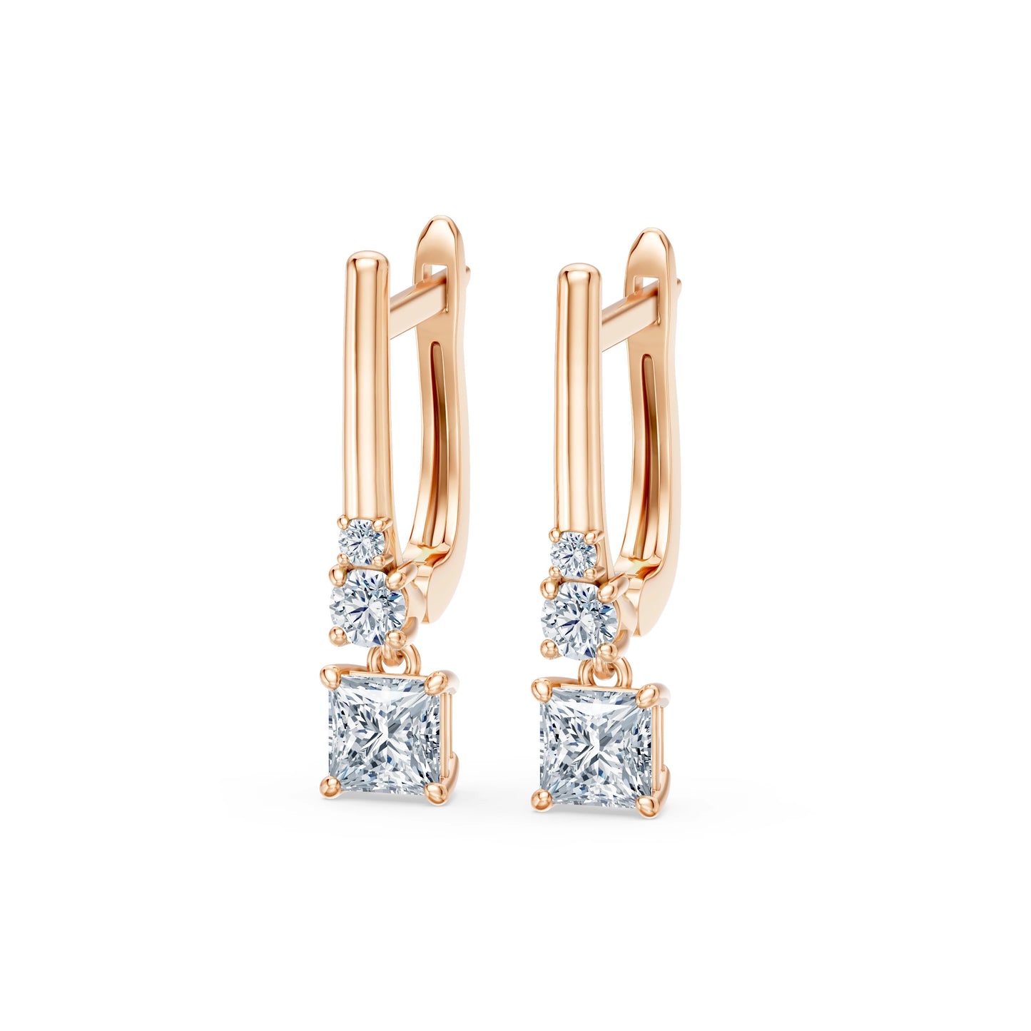 Solitaire Eternity Earring, 0.8 ct — 102-10143(0.40)PR