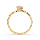 Solitaire Diamond Ring Round 0.25ct by Qutahia Jewellery