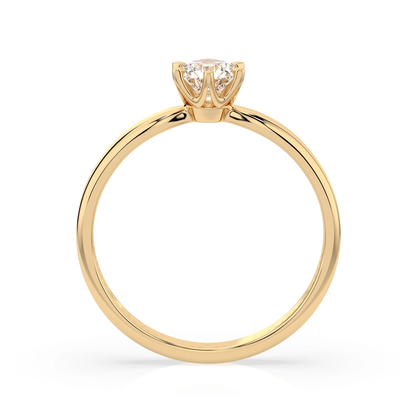 Solitaire Ring (Round), 0.25 ct — 101-10040(4.0)