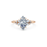 Marquise Lab Grown Diamond Classic Pave Eternity Ring 1.5ct by Qutahia Jewellery