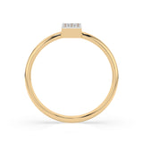Illusion Diamond Ring Round 0.05ct by Qutahia Jewellery