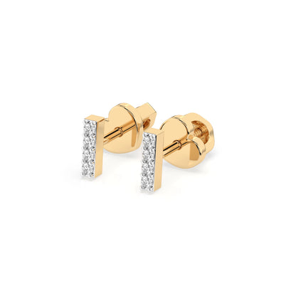 Minimalism Earring (Round), 0.08 ct — 102-10069