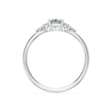 Solitaire Eternity Diamond Ring Princess 0.3ct by Qutahia Jewellery
